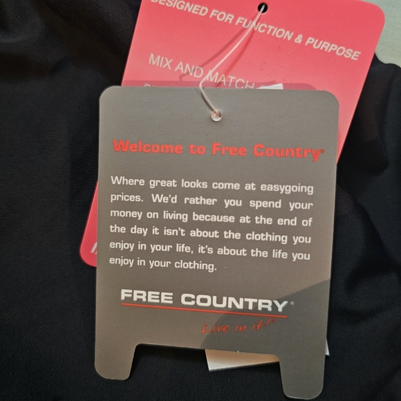 Free Country Black and Lavender Swim Shorts - Picture 13 of 13